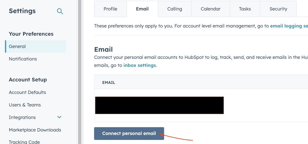 Connect Zoho mailbox to HubSpot